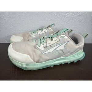 Altra Lone Peak 7 Sneakers Women's 10.5 W Gray/Mint Trail Running ALOA82CS224